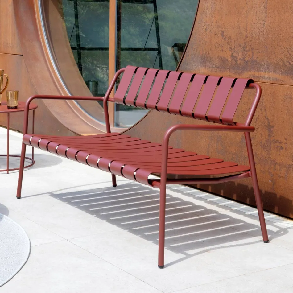 Gartensofa komplett aus Aluminium - Resplendent Viadurini