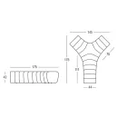 Bürosofa aus matt gefärbtem Polyethylen Made in Italy - Galatea Viadurini