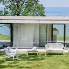 Zweisitzer Garden Stacking Sofa Aluminium und Stoff - Smart By Varaschin Viadurini