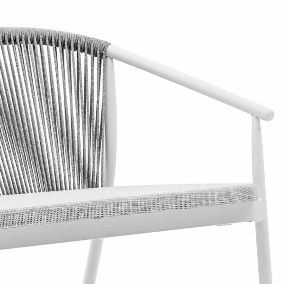 Zweisitzer Garden Stacking Sofa Aluminium und Stoff - Smart By Varaschin Viadurini