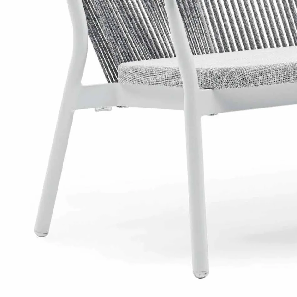 Zweisitzer Garden Stacking Sofa Aluminium und Stoff - Smart By Varaschin Viadurini