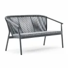 Zweisitzer Garden Stacking Sofa Aluminium und Stoff - Smart By Varaschin Viadurini