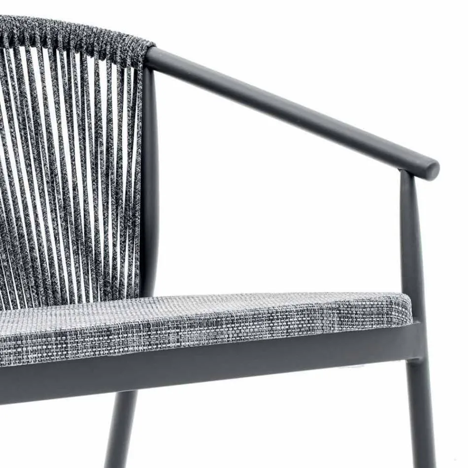 Zweisitzer Garden Stacking Sofa Aluminium und Stoff - Smart By Varaschin Viadurini