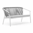 Zweisitzer Garden Stacking Sofa Aluminium und Stoff - Smart By Varaschin Viadurini