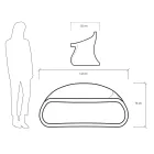 Zweisitzer-Sofa für den Innen- oder Außenbereich aus Polyethylen Made in Italy - Doubles Viadurini