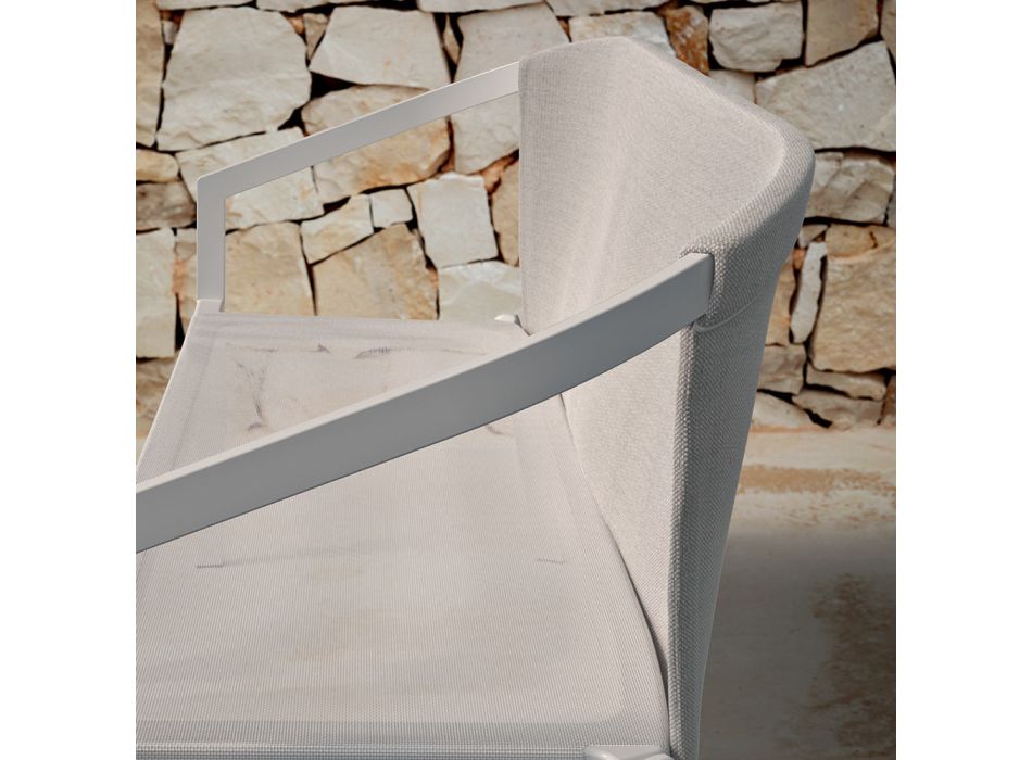 2-Sitzer Outdoor-Sofa mit Aluminiumstruktur Made in Italy - Zaika