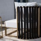 2-Sitzer-Outdoor-Sofa aus Aluminium mit luxuriösen Design-Seilen 3 Oberflächen - Julie Viadurini