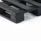 Gepolstertes Zweisitzer-Ethnosofa aus Patchworkstoff und Holzfaser Viadurini