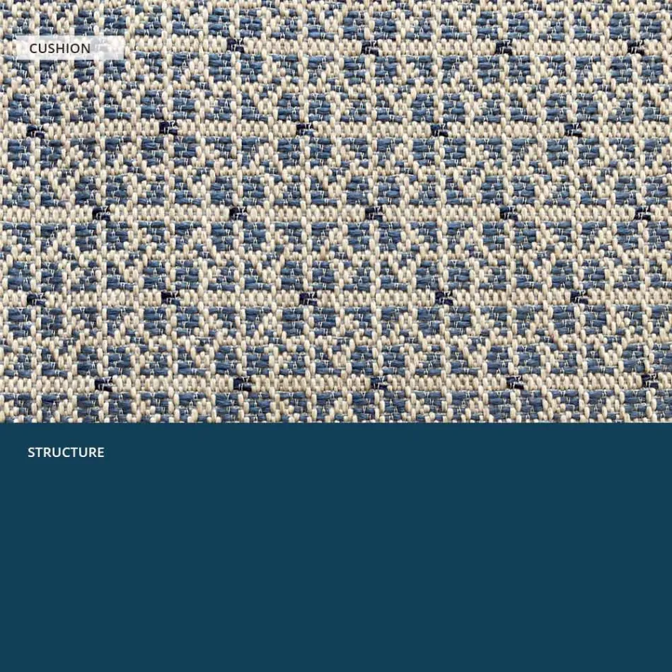 Metallsofa für den modernen Garten, hohe Qualität, hergestellt in Italien – Karol Viadurini