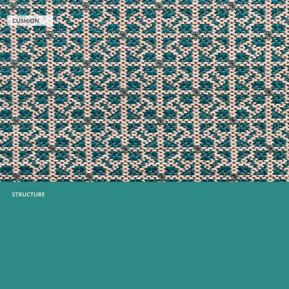 Metallsofa für den modernen Garten, hohe Qualität, hergestellt in Italien – Karol Viadurini