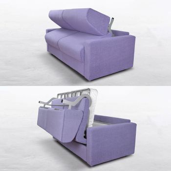 2- oder 3-Sitzer-Schlafsofa aus abnehmbarem Stoff Made in Italy - Geneviev