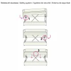 Modernes Etagenschlafsofa aus braunem Stoff Made in Italy - Pont Viadurini