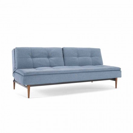 Einstellbare blaue Sofa in 3 Positionen Bett Dublexo Viadurini