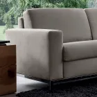 Schlafsofa mit Halbinsel aus Metall und Polyurethan Made in Italy - Folle Viadurini