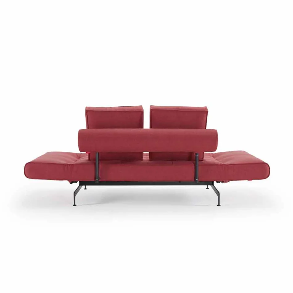 Ghia von Innovation Design Schlafsofa in gepolstertem Stoff Viadurini
