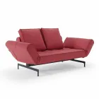 Ghia von Innovation Design Schlafsofa in gepolstertem Stoff Viadurini