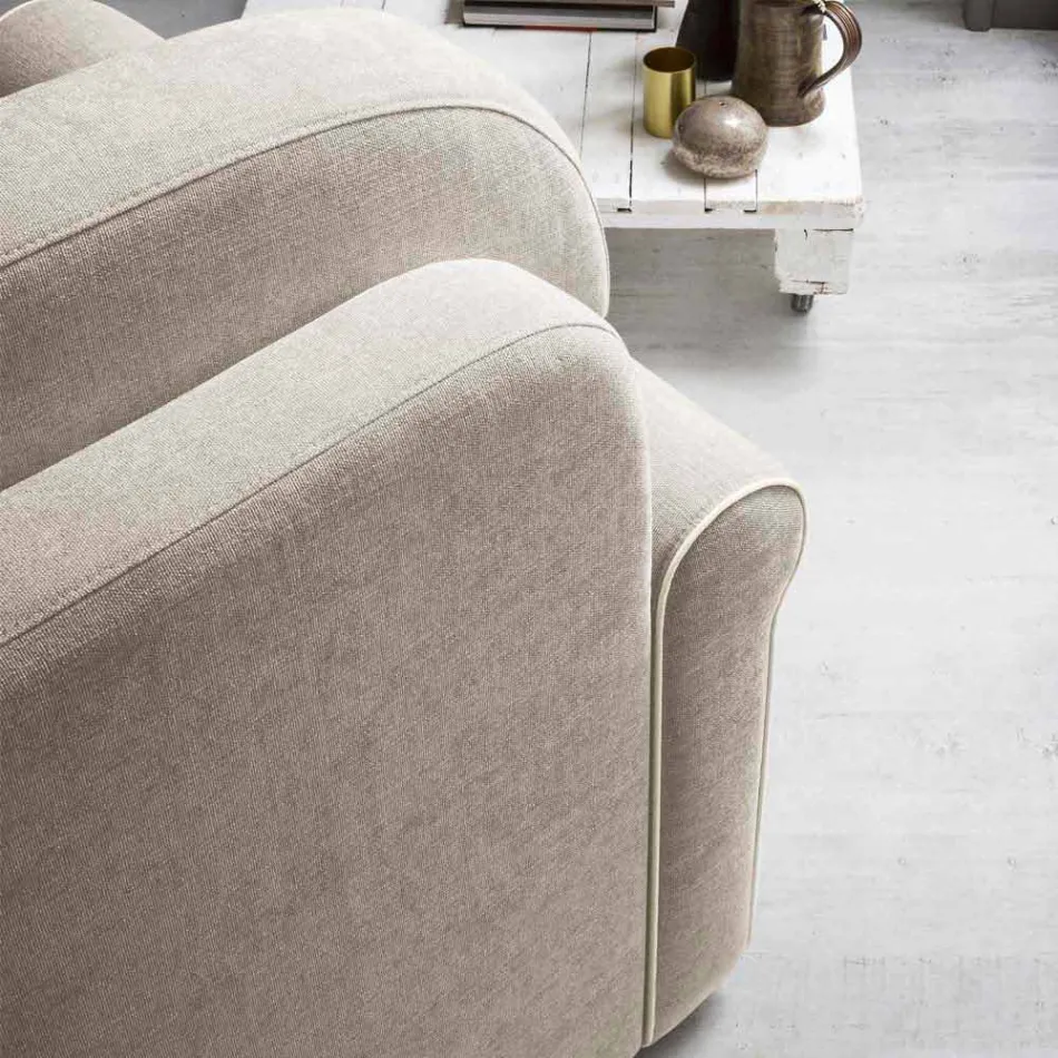 Doppelschlafsofa aus Designstoff Made in Italy - Anemone Viadurini