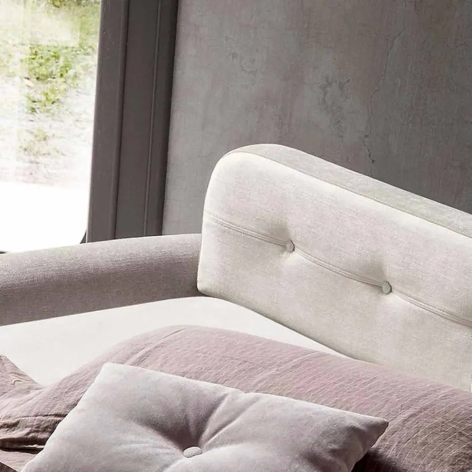 Doppelschlafsofa aus Designstoff Made in Italy - Anemone Viadurini