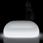 Helles Outdoor-Sofa mit LED-Licht aus Polyethylen, hergestellt in Italien – Ervin Viadurini