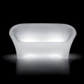 Helles Outdoor-Sofa aus Polyethylen mit LED-Licht Made in Italy - Conda