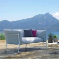 Modernes Sofa für herausnehmbares Design im Außen- oder Innenbereich Made in Italy - Carmine