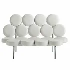 Modernes Ledersofa mit Luxus Made in Italy Stahlkonstruktion - Arthur Viadurini