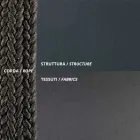 Outdoor-Sofa aus Stahl und Seil in verschiedenen Größen mit Kissen Made in Italy - Helga Viadurini