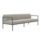 Outdoor-Sofa aus Stahl in verschiedenen Größen und Kissen Made in Italy - Arwen Viadurini