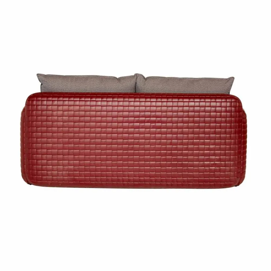 2-Sitzer-Outdoor-Sofa aus Stoff oder Leder - Mara by Slide Viadurini