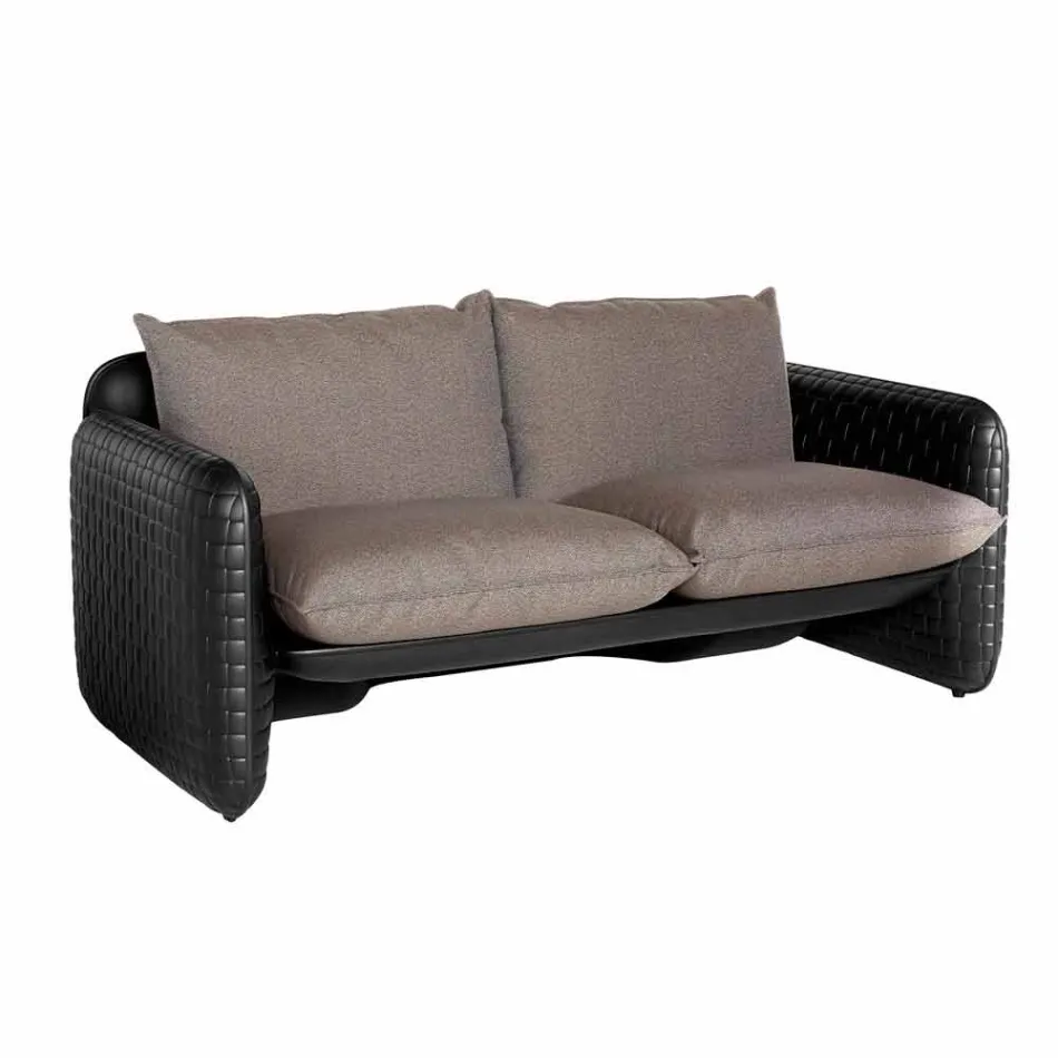 2-Sitzer-Outdoor-Sofa aus Stoff oder Leder - Mara by Slide Viadurini
