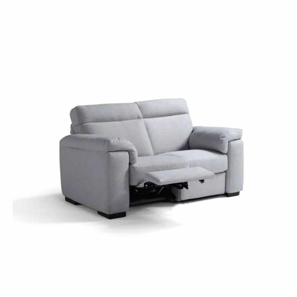 Sofa elektrische Entspannung 2 Plätze, 2 Lilia elektrische Stühle, made in Italy Viadurini