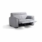 Sofa elektrische Entspannung 2 Plätze, 2 Lilia elektrische Stühle, made in Italy Viadurini