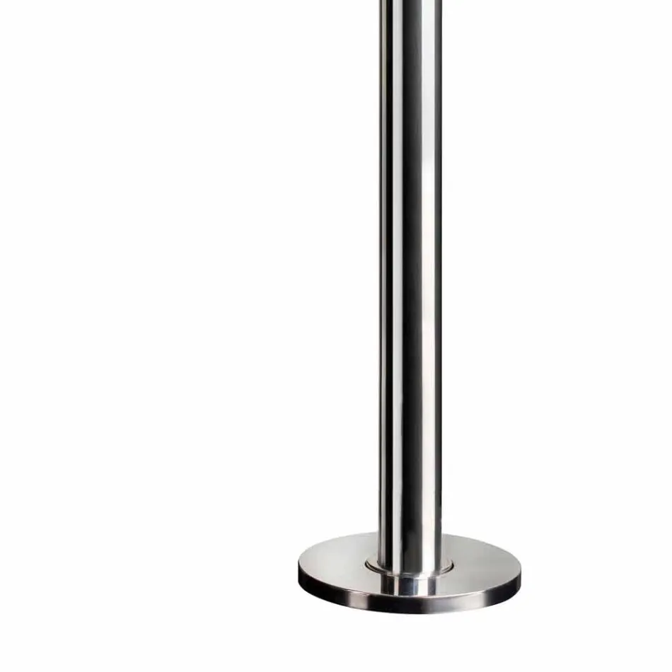 Stahl-Gartendusche mit zeitgesteuertem Wasserhahn Made in Italy - Norton Viadurini