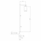 Außendusche aus verchromtem Edelstahl mit Mixer Made in Italy - Modeo Viadurini