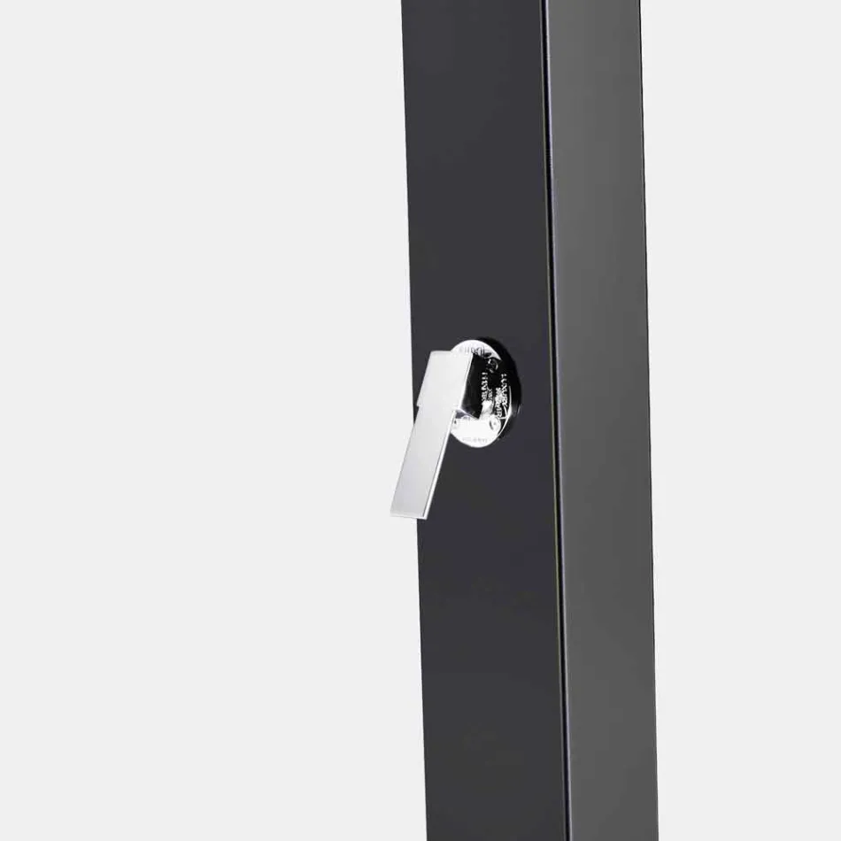 Solare Gartendusche aus Stahl mit Wasserfallstrahl Made in Italy - Werner Viadurini