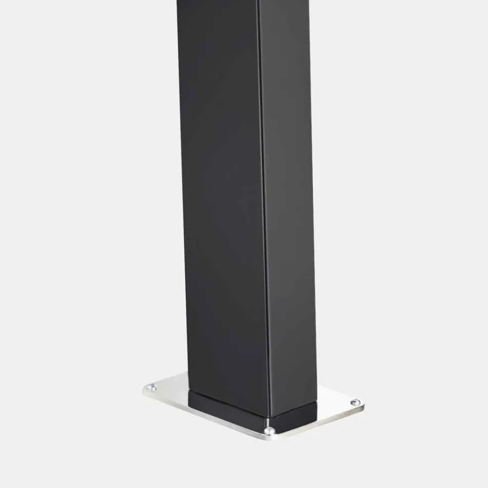 Solare Gartendusche aus Stahl mit Wasserfallstrahl Made in Italy - Werner Viadurini