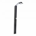 Solare Gartendusche aus schwarz lackiertem Edelstahl Made in Italy - Werner
