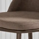 Zwei gepolsterte Stühle mit Metallgestell und ausgewogenem Design – Seide Viadurini