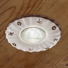 Einbaustrahler rund aus Keramik Ferroluce Pescara Viadurini