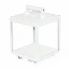 Dekorativer LED-Außenstrahler aus weißem Aluminium oder Corten - Bettina Viadurini