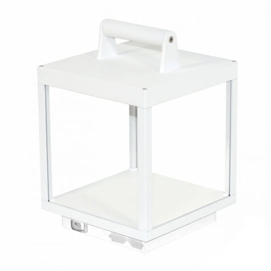 Dekorativer LED-Außenstrahler aus weißem Aluminium oder Corten - Bettina Viadurini