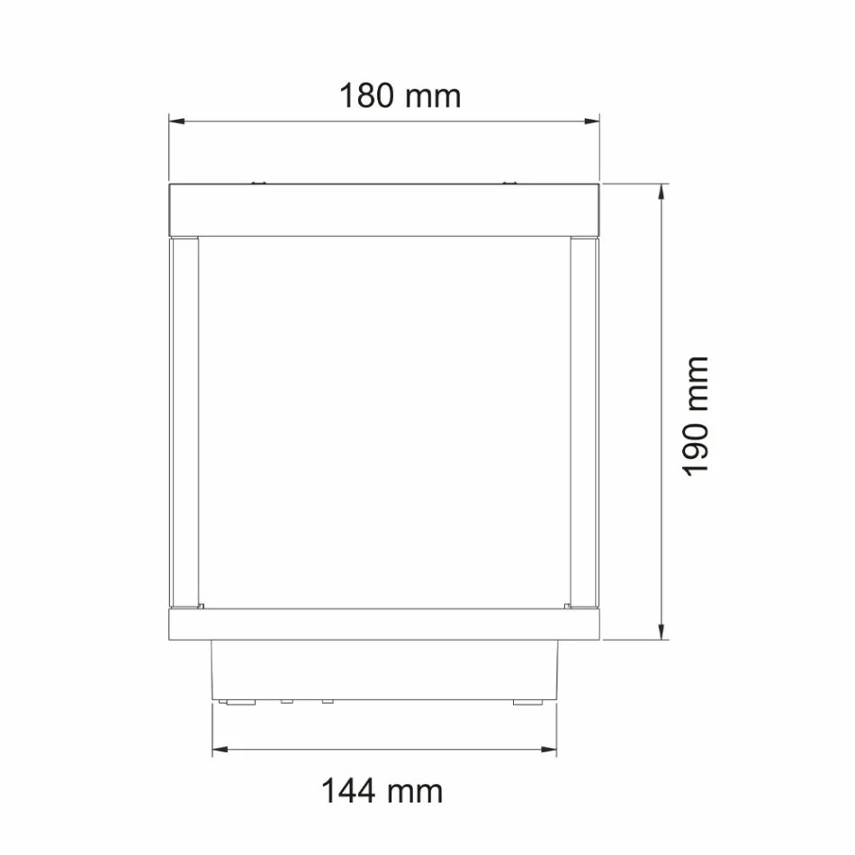 Tragbarer Solar-LED-Strahler in Weiß, Schwarz oder Corten-Aluminium - Bettina Viadurini