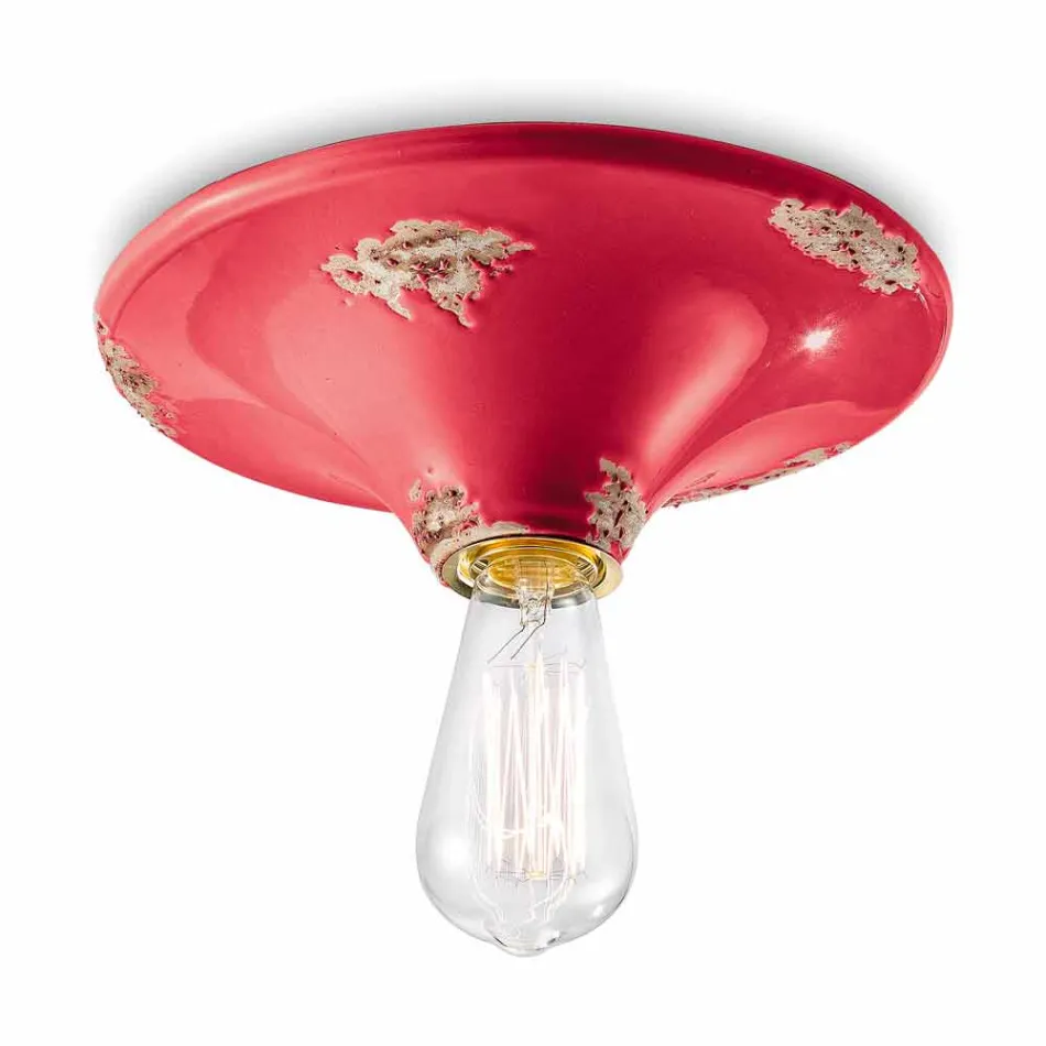 Spotlight vom Jahrgang gestaltete Decke Keramik Erica Ferroluce Viadurini