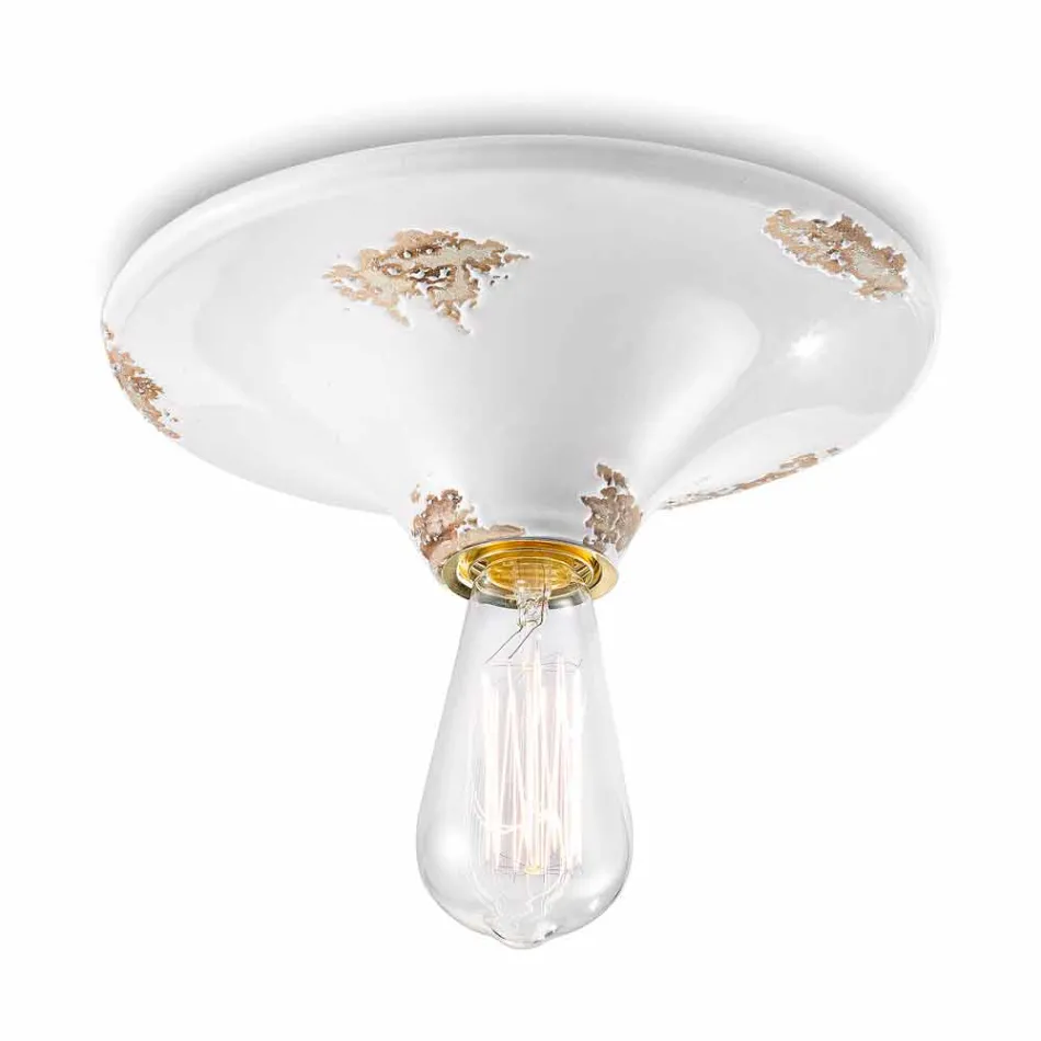 Spotlight vom Jahrgang gestaltete Decke Keramik Erica Ferroluce Viadurini