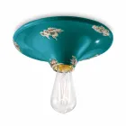 Spotlight vom Jahrgang gestaltete Decke Keramik Erica Ferroluce Viadurini