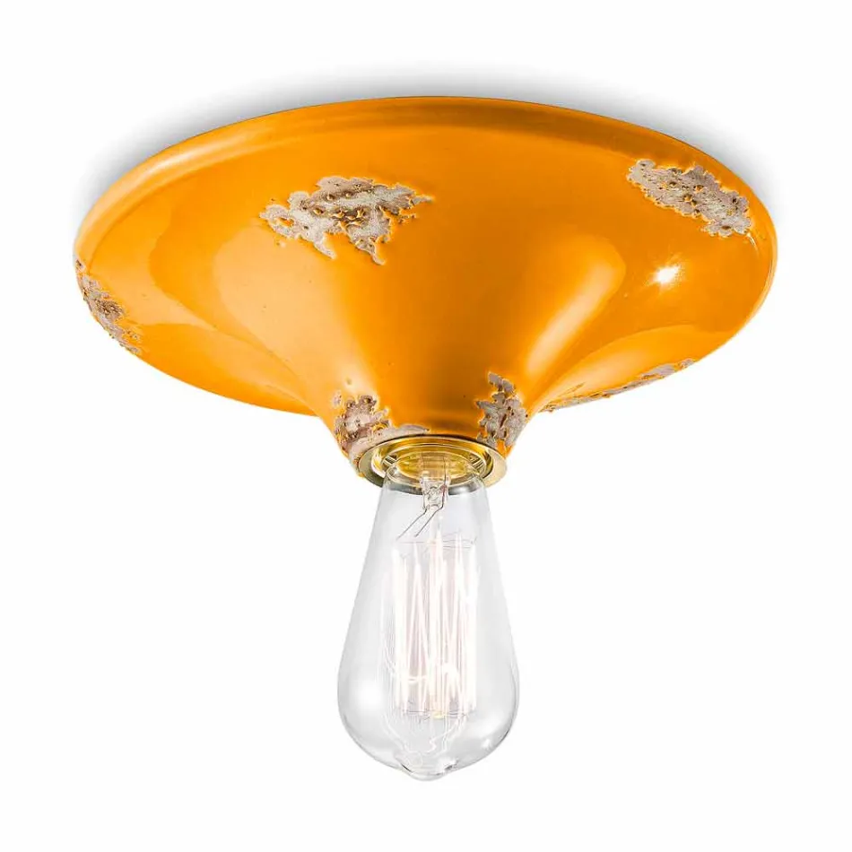 Spotlight vom Jahrgang gestaltete Decke Keramik Erica Ferroluce Viadurini