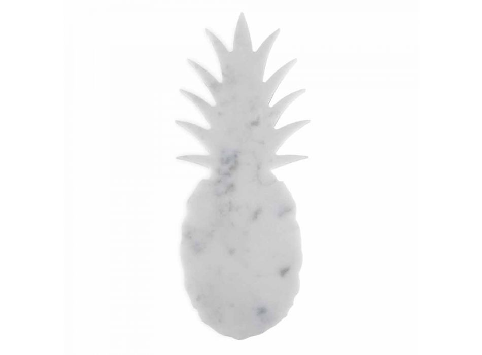 Briefbeschwerer im Ananas-Design aus weißem Carrara-Marmor Made in Italy - Arta Viadurini