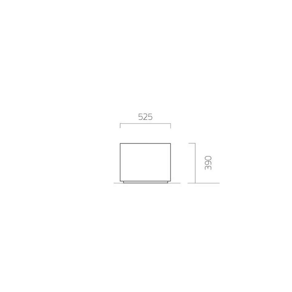 Gartenpflanzgefäß mit rundem / rechteckigem Design aus Stahl Made in Italy - Philly Viadurini