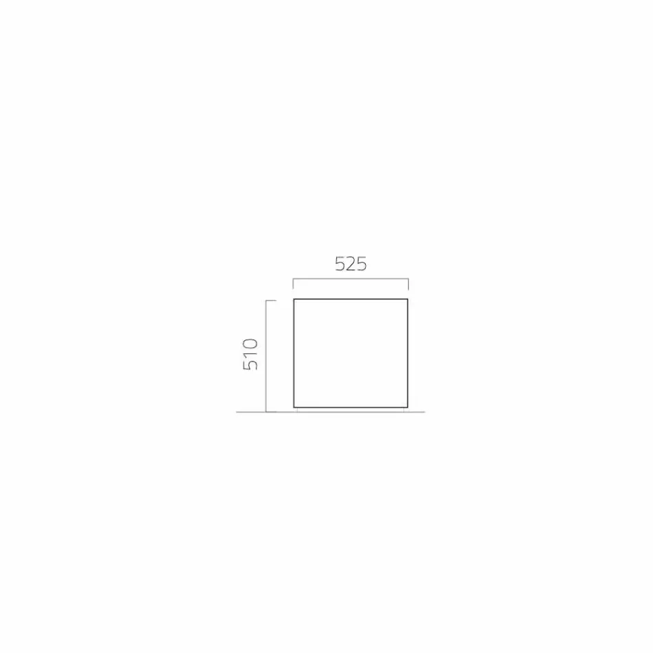 Gartenpflanzgefäß mit rundem / rechteckigem Design aus Stahl Made in Italy - Philly Viadurini