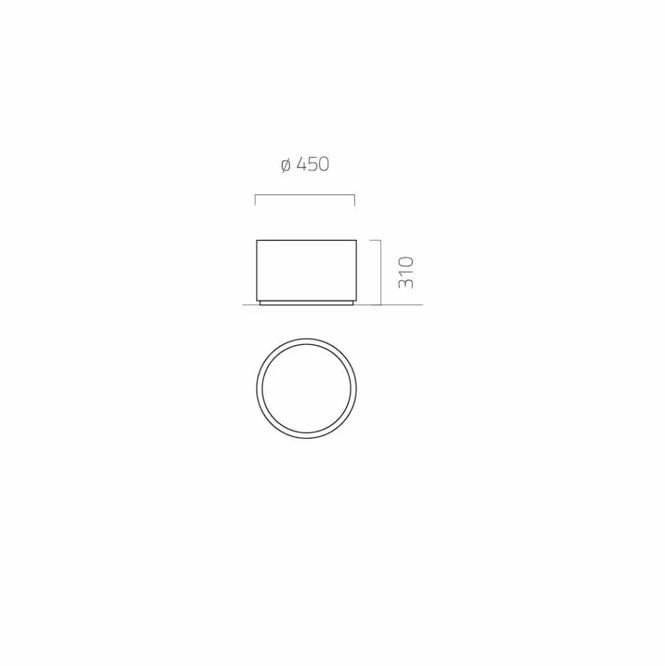 Gartenpflanzgefäß mit rundem / rechteckigem Design aus Stahl Made in Italy - Philly Viadurini